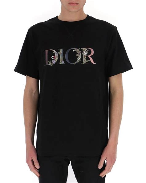 dior mens floral t shirt|dior long sleeve shirt men.